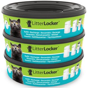 LitterLocker Kattenbakfilter Navulling 17x5cm - 3 stuks