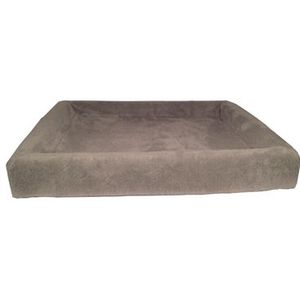 Bia bed fleece overtrek hondenmand taupe (BIA-100 120X100X15 CM)