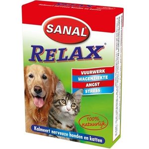 Sanal Hond/Kat Relax - Kalmeringstablet - 15 Tabletten