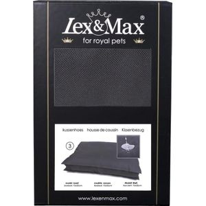 Lex & Max - All Weather Hondenkussen - Boxbed Cover - Zwart