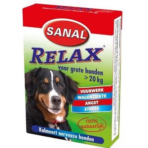 Sanal Dog Relax Kalmeringstablet Large - Vanaf 20kg - 15 Tabletten