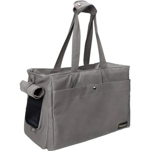 Ibiyaya Pet Tote - Hondentas - Canvas - Grijs - 49x23x31cm