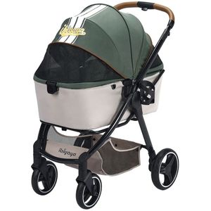 Ibiyaya Retro Hondenbuggy - Luxe Stroller - Soft Sage