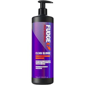 Fudge - Clean Blonde - Violet-Toning Shampoo - 1000 ml