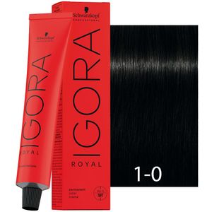 Schwarzkopf - Igora - Royal - 1-0 Zwart - 60 ml