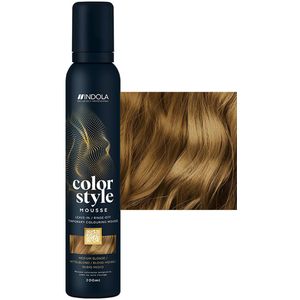 Indola - Color Style Mousse - Medium Blonde - 200 ml