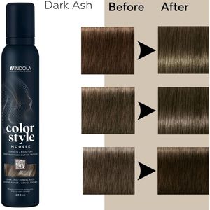Indola - Color Style Mousse - Dark Ash - 200 ml