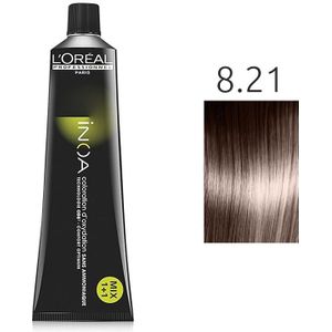 L'Oréal - INOA High Resist - 8.21 Licht Parelmoer Asblond - 60 gr