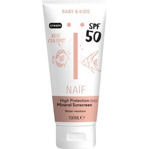 Naïf - Mineral Sunscreen Cream SPF50 voor baby & kids - 100 ml