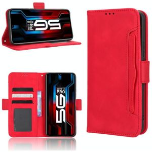 Voor Infinix Note 12 5G/Note 12 Pro 5G Huid Voelen Kalf Textuur Kaartsleuven Lederen Telefoon Case (Rood)