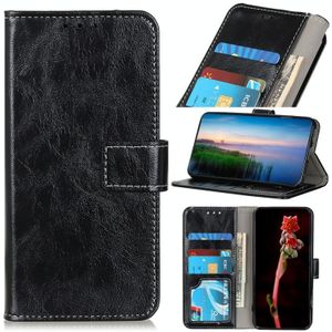 For Samsung Galaxy S23 Ultra 5G Retro Crazy Horse Texture Horizontal Flip Leather Phone Case(Black)