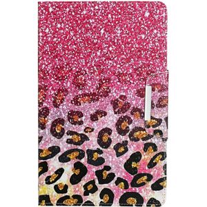 Voor Samsung Galaxy Tab A 9.7 / T550 Painted Pattern Horizontale Flip Lederen case met houder (Leopard Powder Sand)