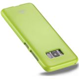 Samsung Galaxy S8 Glitter poeder structuur MERCURY GOOSPERY TPU back cover Hoesje (groen)