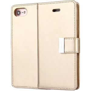 MERCURY GOOSPERY rijke DIARY for iPhone 8 &amp; 7 PU + TPU Crazy Horse textuur horizontale Flip lederen draagtas met Card Slots &amp; Wallet(Gold)