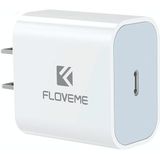 FLOVEME 20W PD 3.0 Travel Fast Charger Power Adapter  US Plug (Wit)