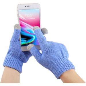 Drie vingers Touch Screen handschoenen  voor iPhone  Galaxy  Huawei  Xiaomi  HTC  Sony  LG en andere Touch scherm Devices(Blue)