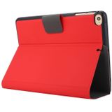 Voor iPad mini 5 / 4 / 3 / 2 / 1 Elektrisch geperste textuur horizontale flip lederen behuizing met houder &amp; pen slot (rood)