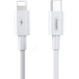 REMAX Marlik Serie RC-175i PD 18W USB-C / Type-C tot 8 Pin Interface Fast Charging Data Cable  Kabel Lengte: 1m (Wit)