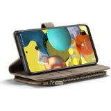 Voor Samsung Galaxy A51 4G CaseMe-C30 multifunctionele horizontale flip PU + TPU telefoonhoesje (bruin)