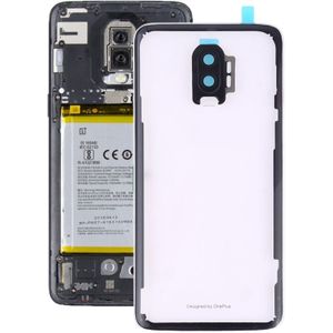 Batterij achtercover met camera lens voor OnePlus 6T (transparant)