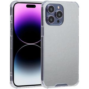 Voor iPhone 14 Pro gegalvaniseerde spiegel acryl vier drop TPU telefoonhoesje