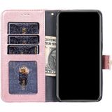 Voor OnePlus Ace Racing Zipper Bag PU + TPU Horizontale flip lederen Case (Rose Gold)