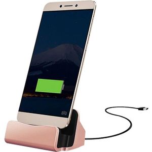 USB-C / Type-C 3.1 Sync Data / laad Dock lader / docking station  Voor Samsung Galaxy S8 &amp; S8 PLUS / LG G6 / Huawei P10 &amp; P10 Plus / Xiaomi Mi 6 &amp; Max 2 en other Smartphones(Rose Goud)