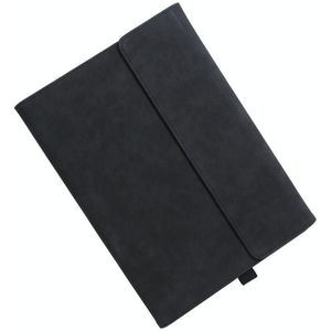 Clamshell-tablet Beschermhoes met houder voor Microsoft Surface PRO3 12 inch (schapenvachtleer / zwart)