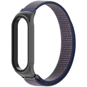For Xiaomi Mi Band 6 / 5 / 4 / 3 Mijobs CS Lightweight Breathable Nylon Replacement Watchband(Midnight Blue)