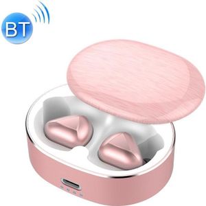 T50 6D Noise Cancelling Bluetooth V5.0 Draadloze Bluetooth Hoofdtelefoon  Ondersteuning Binaural Calls (Roze)