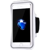 Voor iPhone 8 Plus &amp; 7 Plus Sport Armband Case met sleutel Pocket(White)