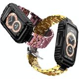 Voor Huawei Band 6 / Honor Band 6 Roestvrijstalen horlogeband (Rose Gold)