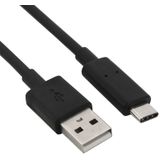 USB 2.0 naar USB 3.1 Type-C Kabel voor Nokia N1 / MacBook 12 /  Smartphone  Lengte: 1 meter (zwart)