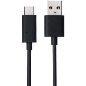 USB 2.0 naar USB 3.1 Type-C Kabel voor Nokia N1 / MacBook 12 /  Smartphone  Lengte: 1 meter (zwart)