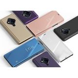 Voor Vivo S5 Vergulde Spiegel horizontale flip lederen koffer met houder (Rose Gold)