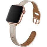 Dames Starry Sky Style Lederen Vervanging Strap Horlogeband voor Apple Watch Series 6 &amp; SE &amp; 5 &amp; 4 40 MM / 3 &amp; 2 &amp; 1 38mm (Creamy-White)