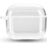 Split Transparent TPU Oortelefoon Beschermhoes met haak voor Airpods 3