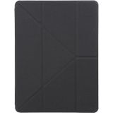 Mutural King Kong Series Deformation Holder Leather Tablet Case For iPad 9.7 2018 / 2017(Black)