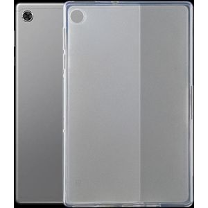 Voor Lenovo Tab M10 Plus Shockproof Transparent TPU Soft Protective Back Cover Case (Transparant)