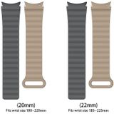 22mm For Samsung Galaxy Watch5 Silicone Magnetic Watch Band(Pink+Beige)