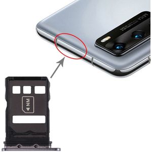 SIM-kaartlade + NM-kaartlade voor Huawei P40 (Zwart)