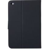 Voor iPad mini 4 ingedrukt bloemen vlinder patroon horizontale Flip PU lederen draagtas met magnetische Buckle &amp; houder &amp; Card Slots &amp; Wallet(Black)