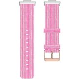 For Huawei Watch Fit 2 Nylon Woven Watch Band(Pink)