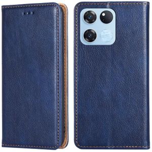 Voor OnePlus Ace Racing Gloss Oil Solid Color Magnetic Leather Phone Case