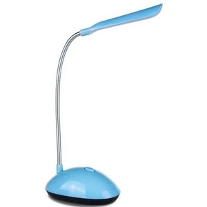 2 PC'S flexibele verstelbare draagbare slaapkamer lezing bureau lamp LED nachtlampje voor kinderen (blauw)
