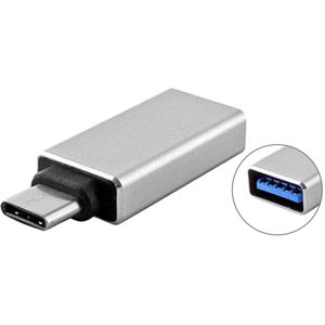 USB 3.0 naar USB 3.1 Type-C Converter Adapter voor MacBook 12 inch  Chromebook Pixel 2015 (zilverkleurig)