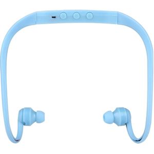 506 leven waterdichte Sweatproof Stereo draadloze sport oordopjes koptelefoon In-ear Headphone Headset met Micro SD-kaartsleuf  voor slimme telefoons &amp; iPad &amp; Laptop &amp; Notebook &amp; MP3 of andere Audio-apparaten  maximale SD Card Storage: 8GB(Blue)