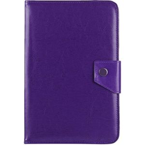 7 inch tabletten leder hoes Crazy Horse textuur beschermende hoes Shell met houder voor Galaxy Tab A 7.0 (2016) / T280 &amp; Tab 4 7.0 / T230 &amp; tabblad Q T2558 Colorfly G708  Asus ZenPad 7.0 Z370CG  Huawei MediaPad T1 7.0 / T1-701u(Purple)