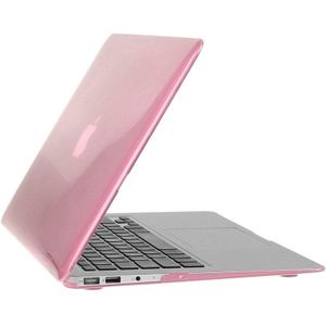 MacBook Air 13.3 inch 3 in 1 Kristal patroon Hardshell ENKAY behuizing met ultra-dun TPU toetsenbord Cover en afsluitende poort pluggen (roze)