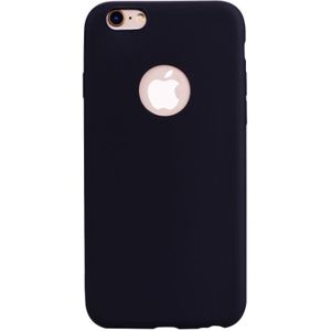 Voor iPhone 6s/6 Candy Color TPU case (zwart)